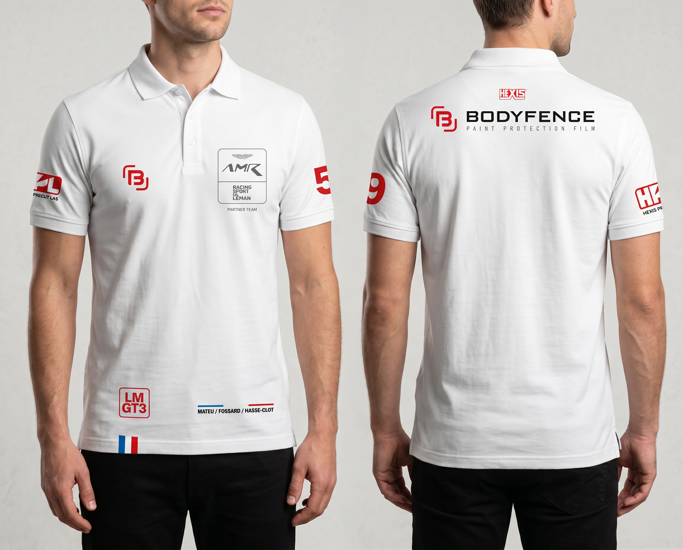 polo racing blanc mateu fossard hasse-clot