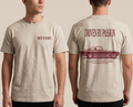 tshirt passion et bordeaux vue de face et de dos